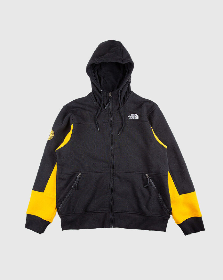 north face black and gold hoodie