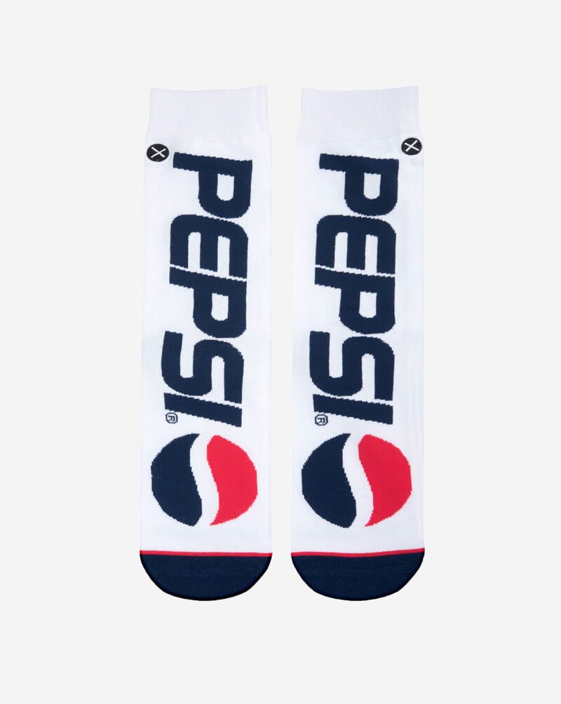 Odd Sox Pepsi Cool Knit Split Crew Straight Socks OSPEPCOOL White 4