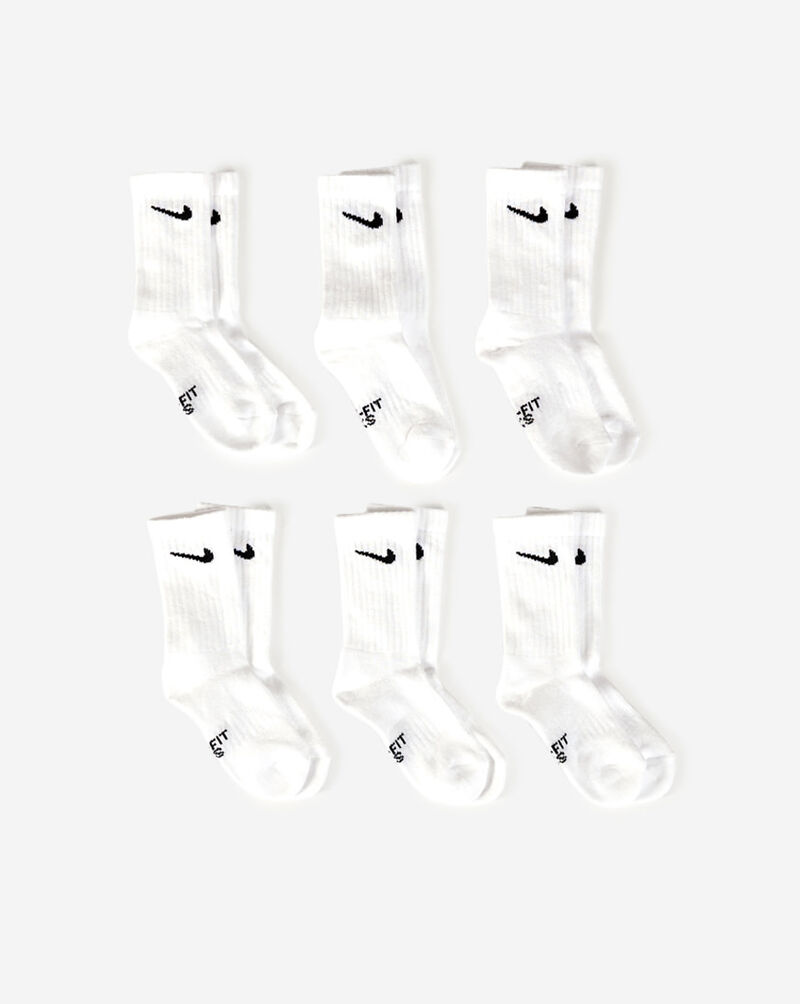 Nike 6-Pack NSW Basic Crew Socks (5-7) UN0019-001 White 1