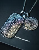 Hasta Muerte MM Angel Muerte Dog Tag and Coin Medallion HM-MMANGELDOGTAG-NECKLACE Multi 3