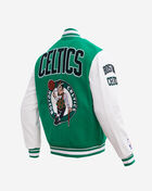 PRO STANDARD Boston Celtics Retro Classic Rib Wool Varsity Jacket BBC655851-KWH Green 3