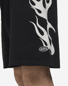 Von Dutch Flames Foil Fleece Shorts 4VND3A5342-BLK Black 3