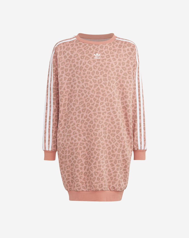 adidas Grade School Animal AOP Long Sleeve Dress IJ0755 Pink 1