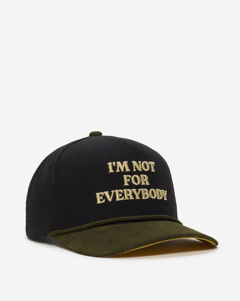Field Grade I'm Not For Everybody Duck Suede Trucker Hat 1005046 Black 1