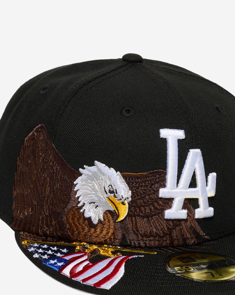 New Era 59Fifty Los Angeles Dodgers Eagle Fitted Hat 60853437 Black 2