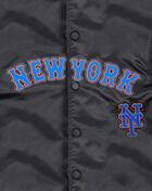 PRO STANDARD Big Boys' New York Mets Classic Satin Jacket  LNMB6315049-BLK Black 4