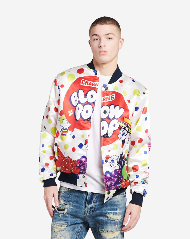 Boondocks Blow Pop Satin Jacket OWM256TTRL-WHT White 1