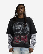 First Row Flying To Infinity Long Sleeve Tee FRF3026S-BLKWHT Black 1