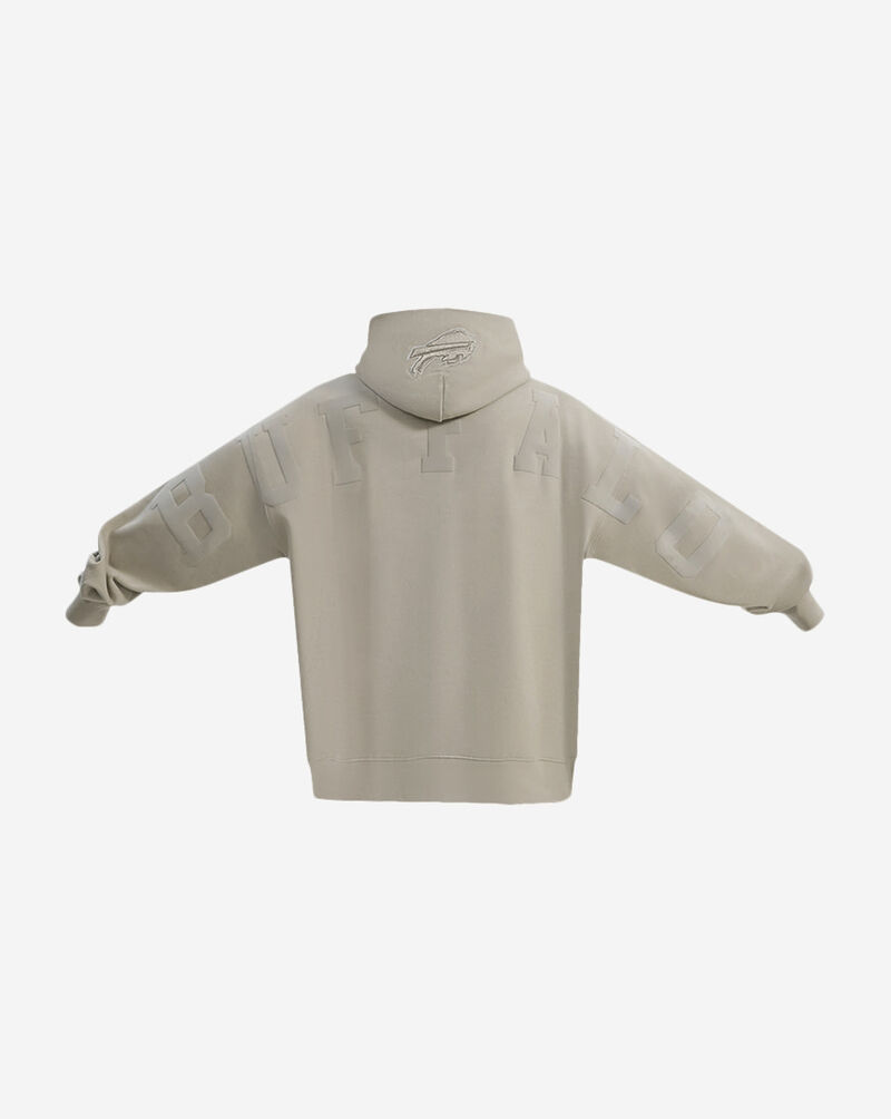PRO STANDARD Buffalo Bills Wingspam Drop Shoulder Pull Over Hoodie FBB5410472-TAU Beige 3