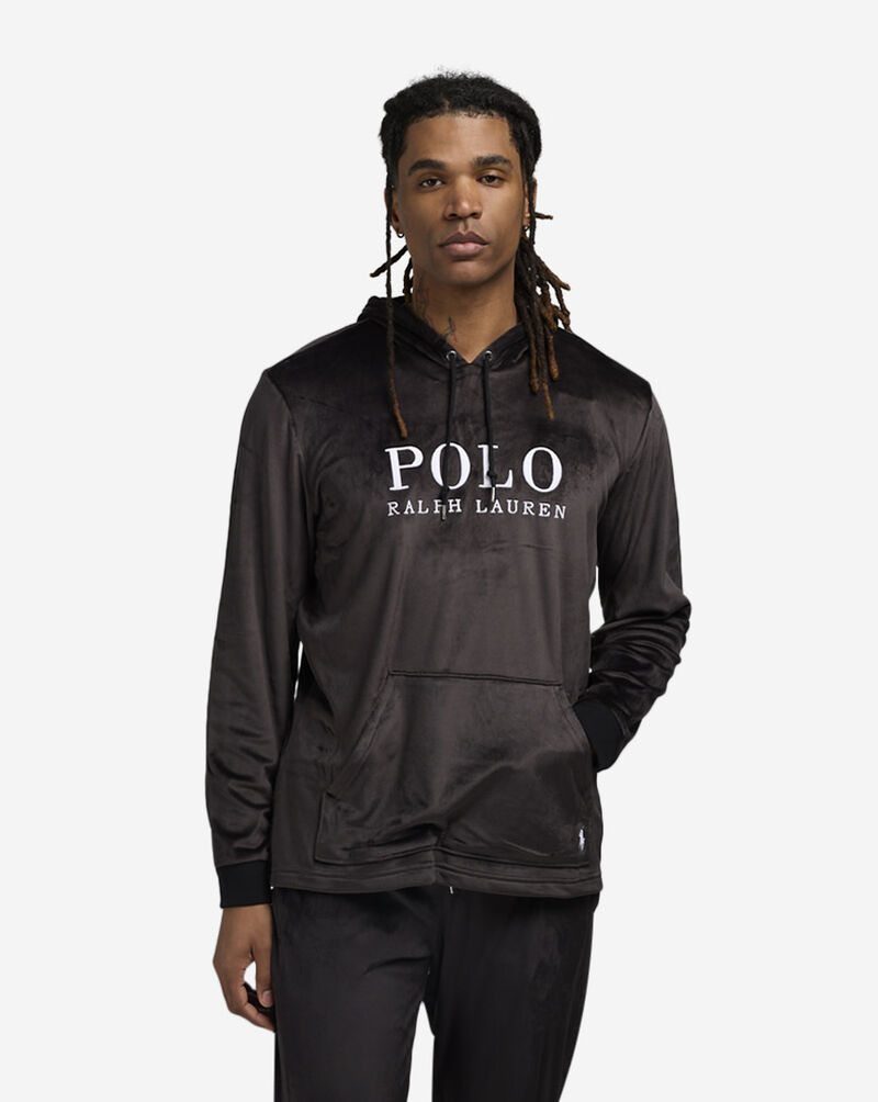 Polo Ralph Lauren Plush Velour Hoodie  PPVLHR-AA1V Black 1