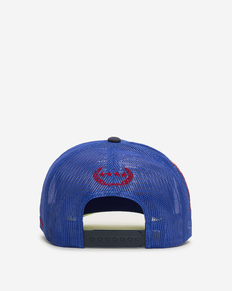 Field Grade Everything Is F'D Twill Mesh Back Trucker Hat 1006392 Blue 4