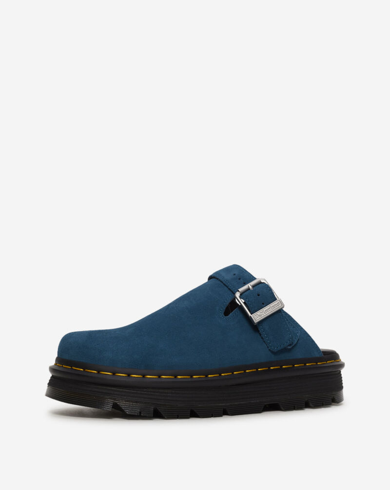 Dr. Martens Zebzag Suede Slingback Platform Mules 31937401 Blue 2