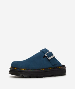 Zebzag Suede Slingback Platform Mules