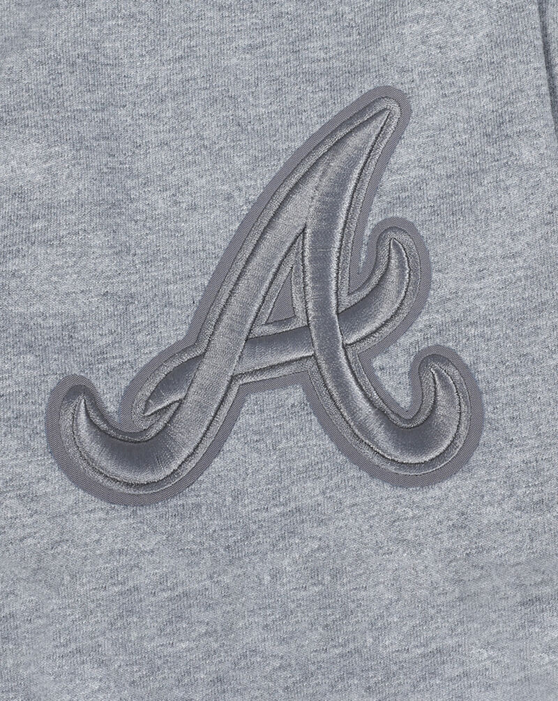 PRO STANDARD Atlanta Braves Neutral Drop Shoulder Tee  LAB137001-DHG Grey 4