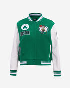 PRO STANDARD Boston Celtics Retro Classic Rib Wool Varsity Jacket BBCH515508-KWH Green 1