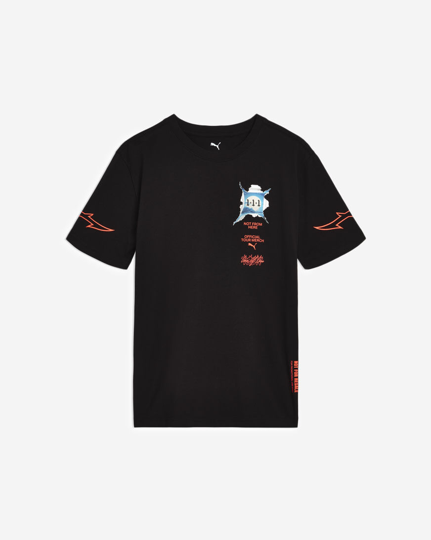 Shop Puma Grade School Melo X Shine Relaxed CTN Jersey Tee