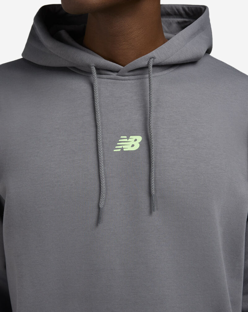New Balance Graphic Hoodie MT53642-CAS Grey 3