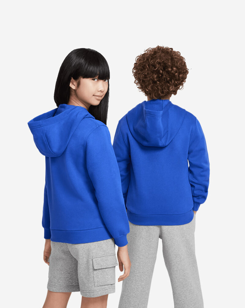Nike Big Kids' NSW Club Fleece Hoodie FD3000-480 Blue 2