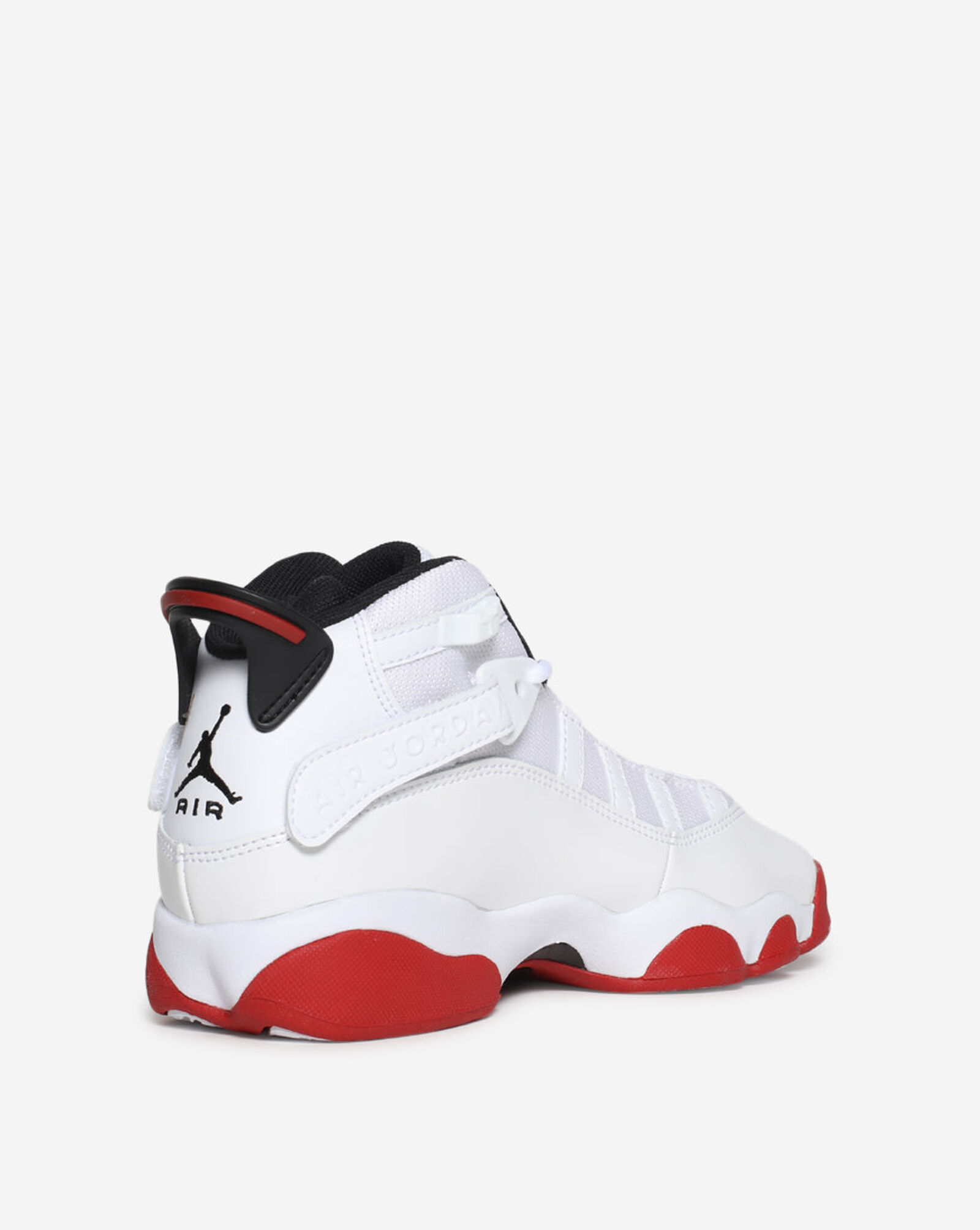 Red and white jordans grade school clearance