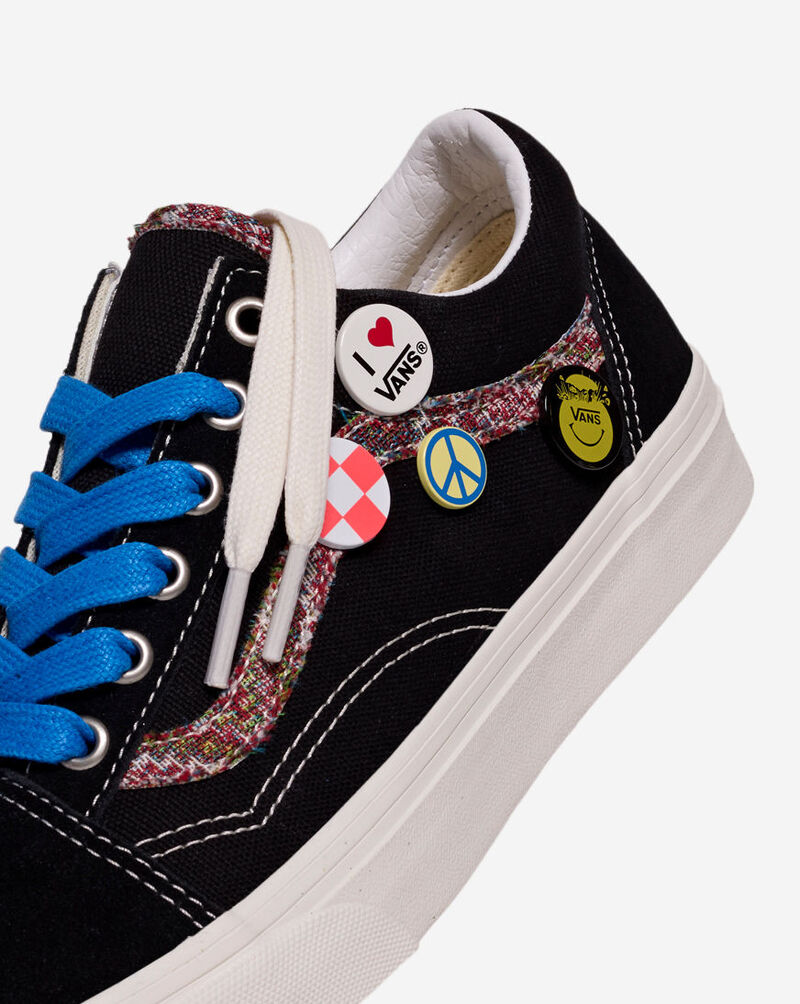 Vans Grade School Old Skool Pinned  VN000ECUBPQ Black 8