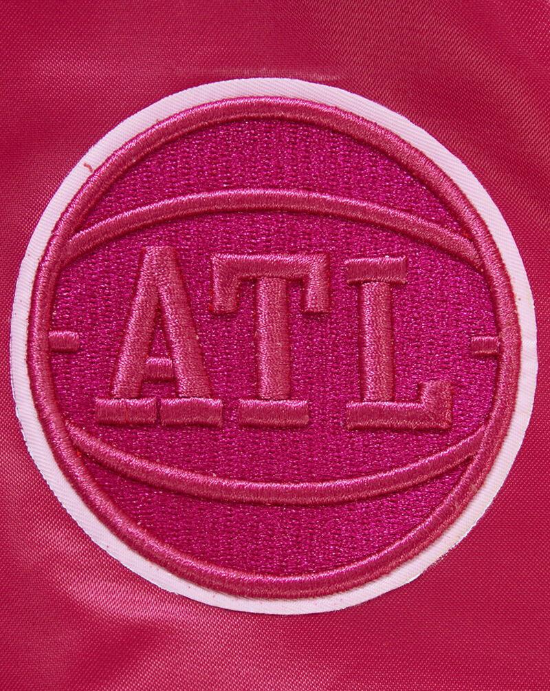 PRO STANDARD Atlanta Hawks Triple Pink Satin Jacket BAHU59238-BPU Pink 3