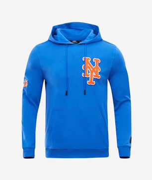 New York Mets Classic Chenille Double Knit Pull Over Hoodie 