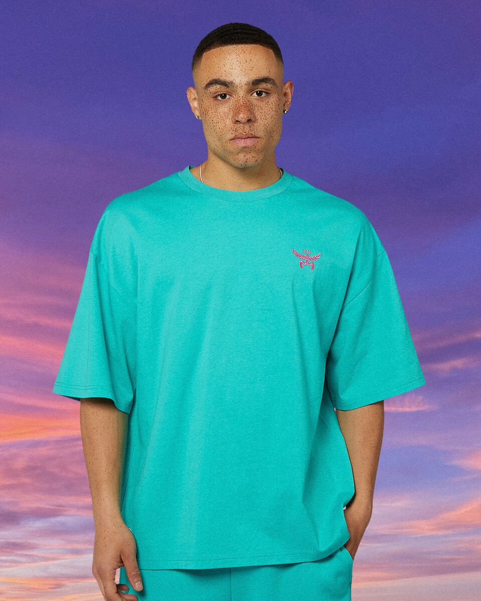 MCMx x SNIPES Graphic Tシャツ X-Small MCM x SNIPES Graphic T-Shirt Blue | MCM ®US