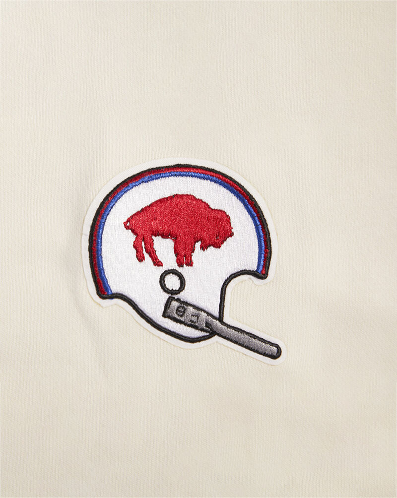 PRO STANDARD Buffalo Bills Retro Fleece Cropped Pull Over Hoodie FBBC43992-ERB cream 2