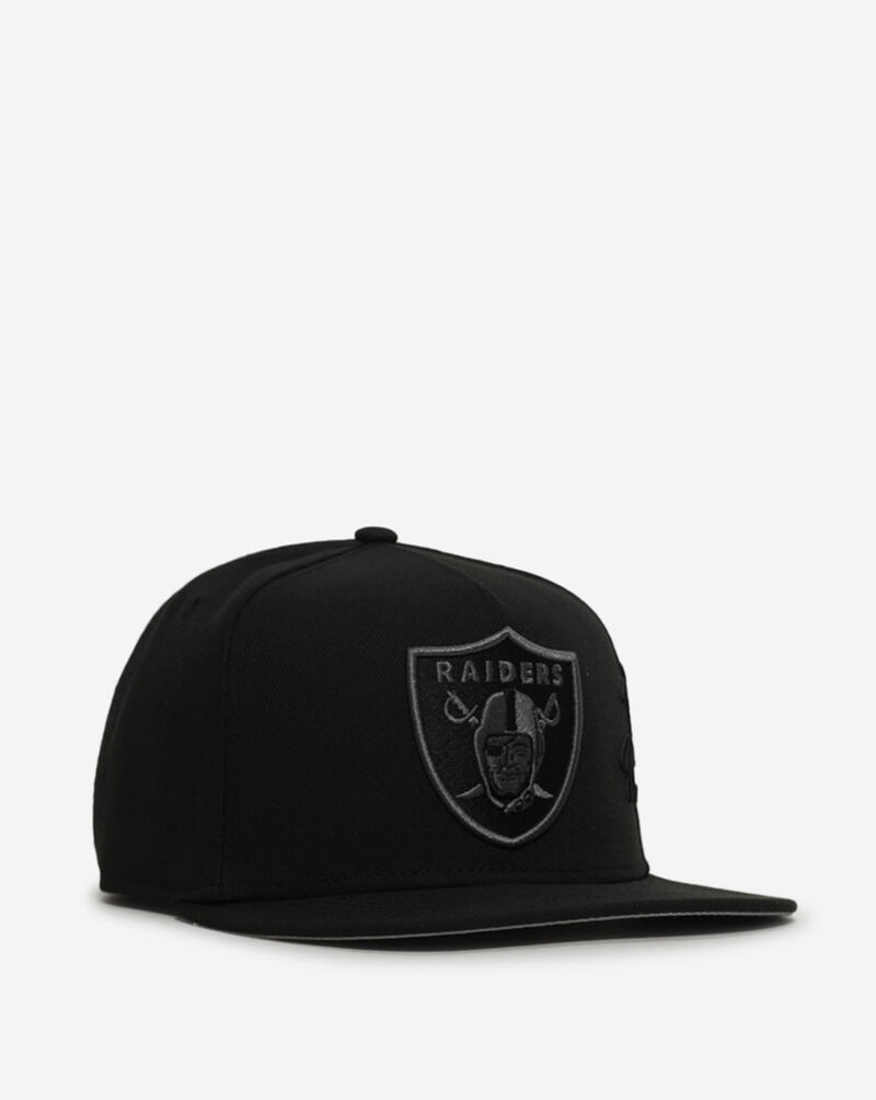 New Era 9Fifty Las Vegas Raiders Script A-Frame Snapback Hat 60957154 Black 1