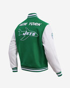 New York Jets Retro Classic Rib Wool Varsity Jacket