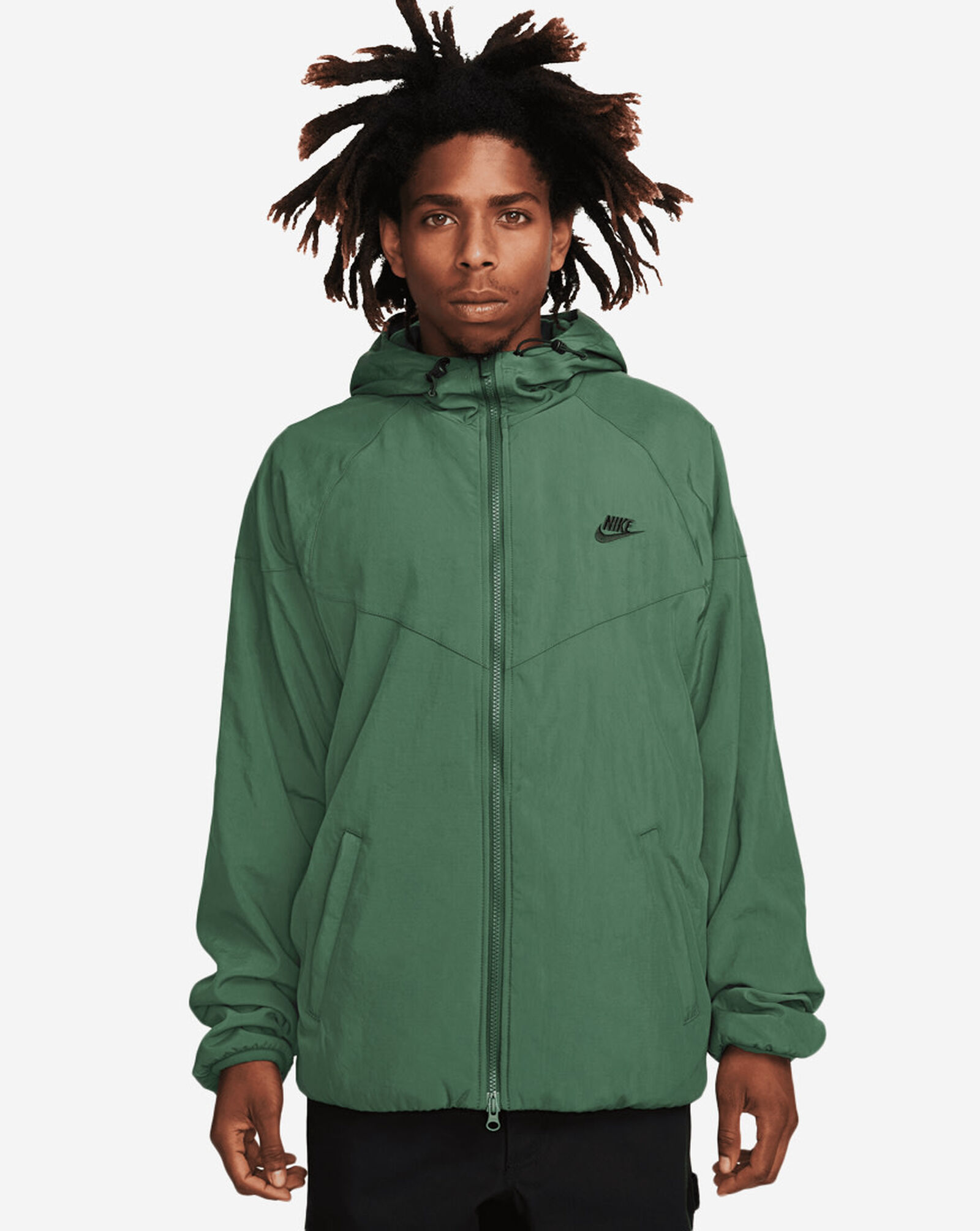nike windbreaker mens green