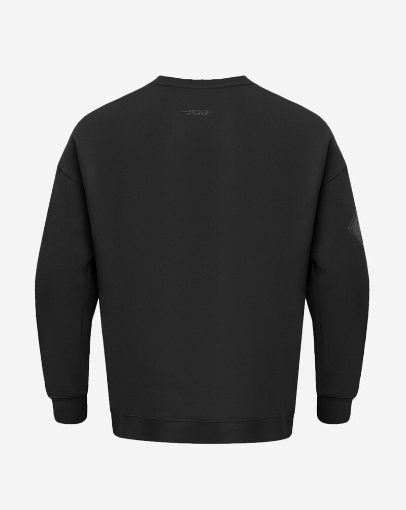 PRO STANDARD Chicago White Sox Neutral Drop Shoulder Fleece Crewneck LCW537033-BLK Black 3