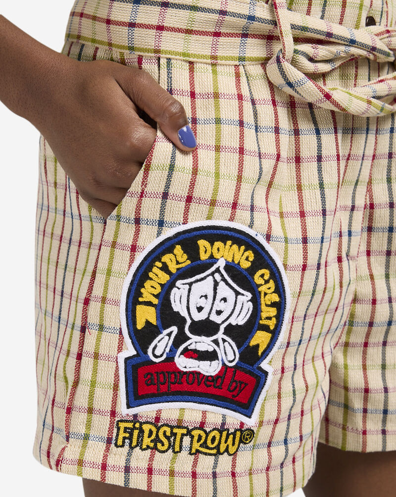 First Row Woven Romper FRLD0004S Beige 3