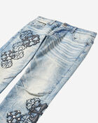 Smoke Rise Kids' Cross Patches Slim Fit Denim BJP26F547SN Blue 2