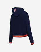 Detroit Tigers Retro Classic Rib Fleece Cropped Pullover Hoodie