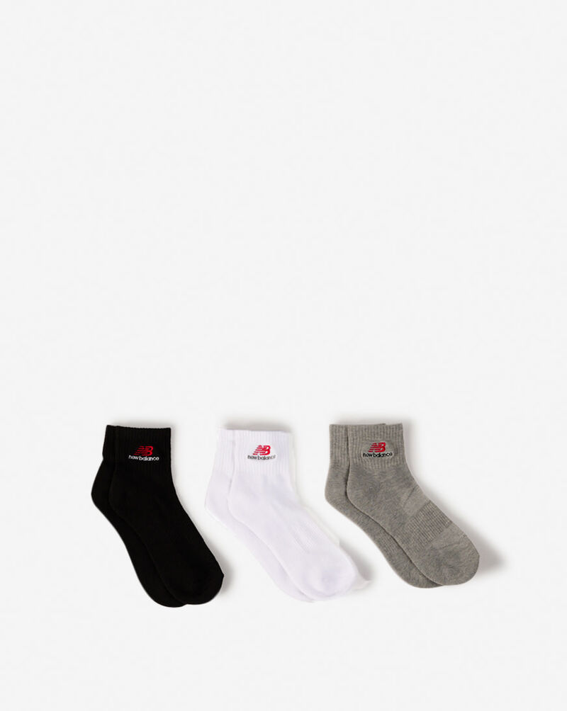 New Balance 3Pk Quarter Socks (6-12) NBU241QT05 Multi 1