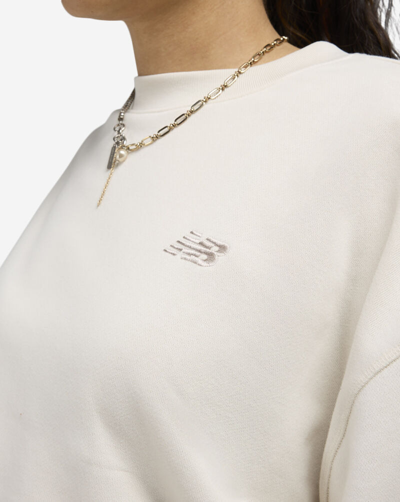 New Balance Coastal Fleece Crew Top WT51514-LIN cream 3