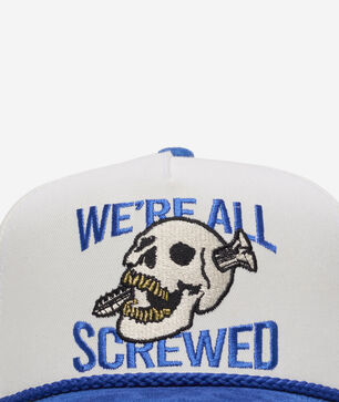 Were All Screwed 2 Tone Twill Trucker