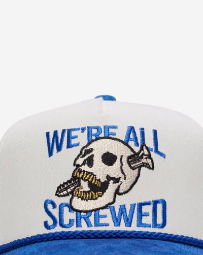 Were All Screwed 2 Tone Twill Trucker Were All Screwed 2 Tone Twill Trucker