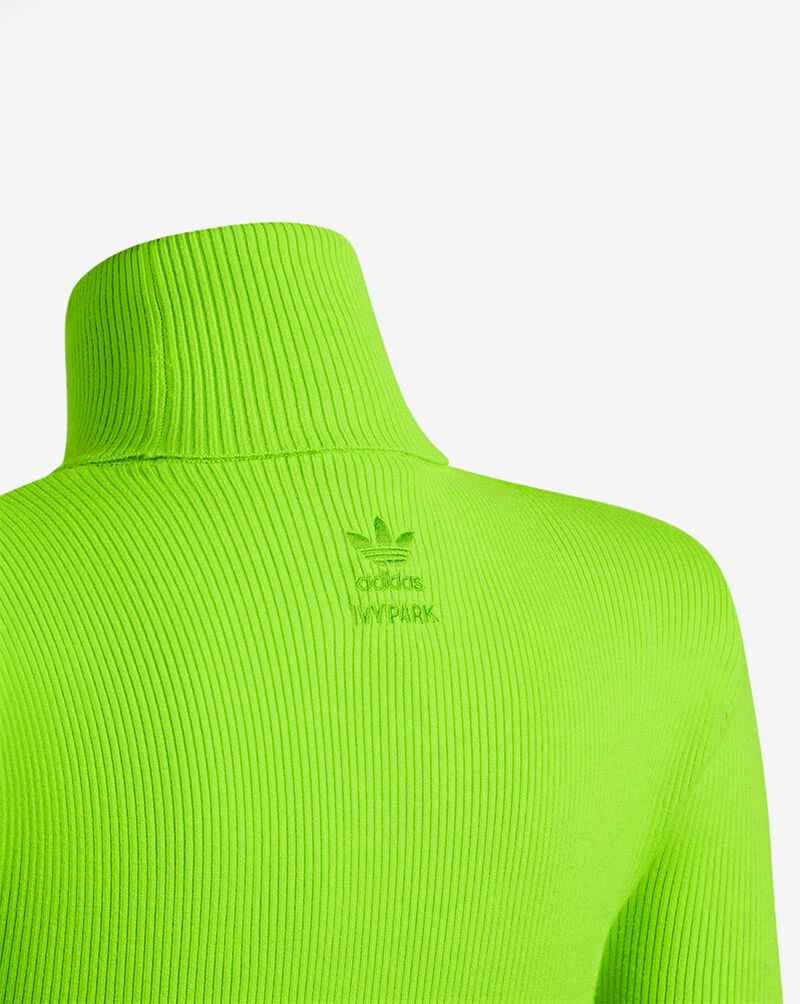 adidas  IVY PARK Turtleneck Rib Knit Bodysuit HC5969 Green 5