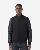 PRO STANDARD Detroit Lions Triple Black Wool Varsity Jacket FDL6410284-3BK Black 1