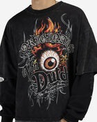 Von Dutch Fleece Embroidery Patch Long Sleeve Boxy 2-Fer Tee 4VND5A3538-BLK Black 4