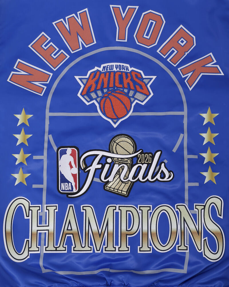 PRO STANDARD New York Knicks Championship Satin Jacket BNK6517767-ROR Blue 4