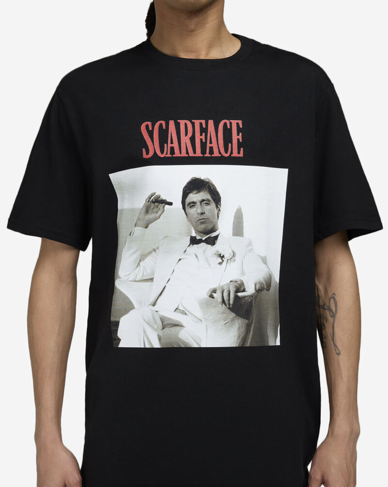 Mister Tee Scarface Tony Montana Smoking Tee MCUS198-US-00007 Black 3
