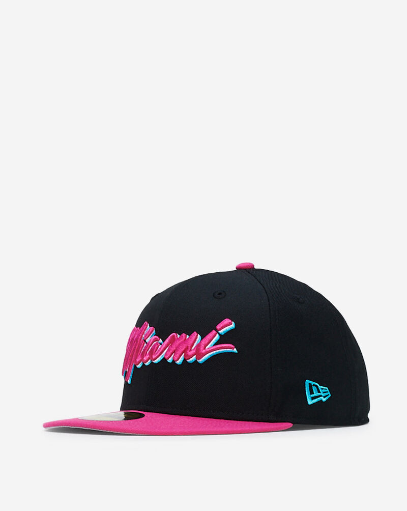 New Era 59Fifty Miami Wording Fitted Hat 70473690 Black 3
