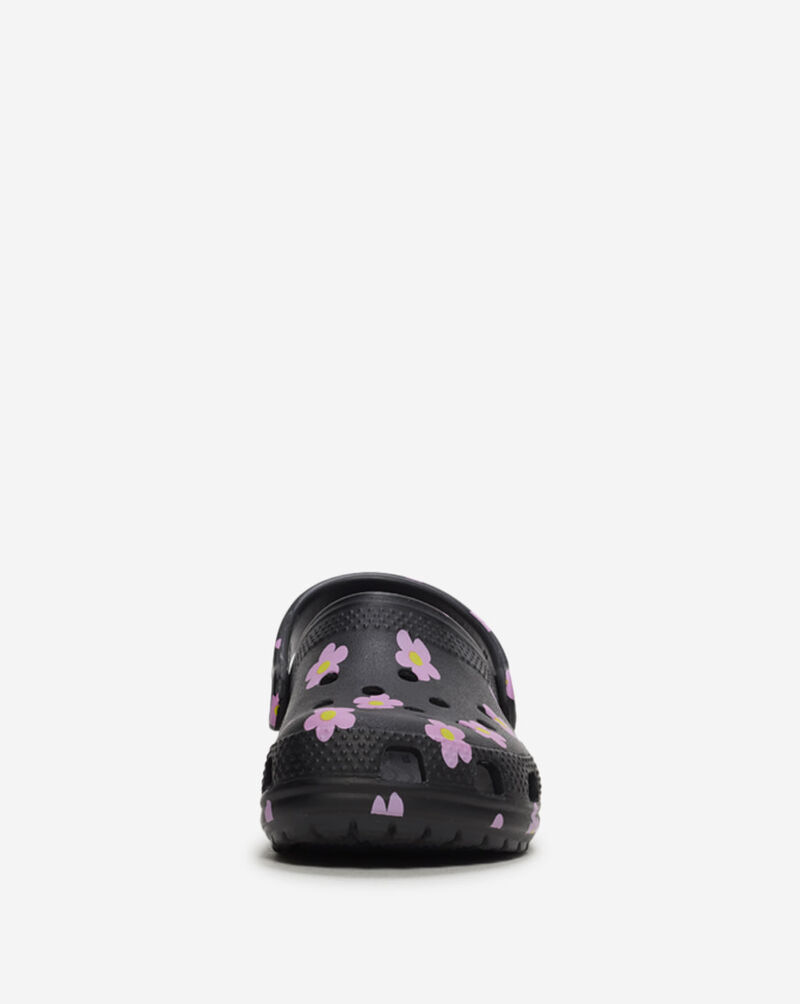 Crocs Grade School Classic Flower Clog 212670-001J Black 3