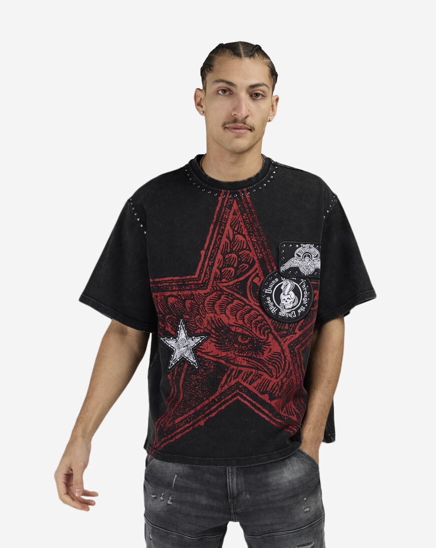トップス kise Shop Smoke Rise Chaos Abyss Tee KT26S446SN-STN blue | SNIPES USA