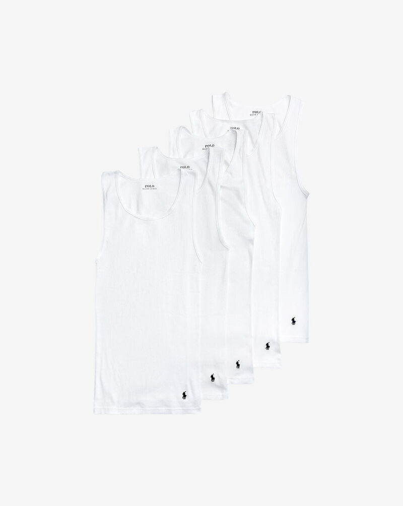 Polo Ralph Lauren Classic Fit Wicking Tank - 5Pk NCTKP5-WHD White 1