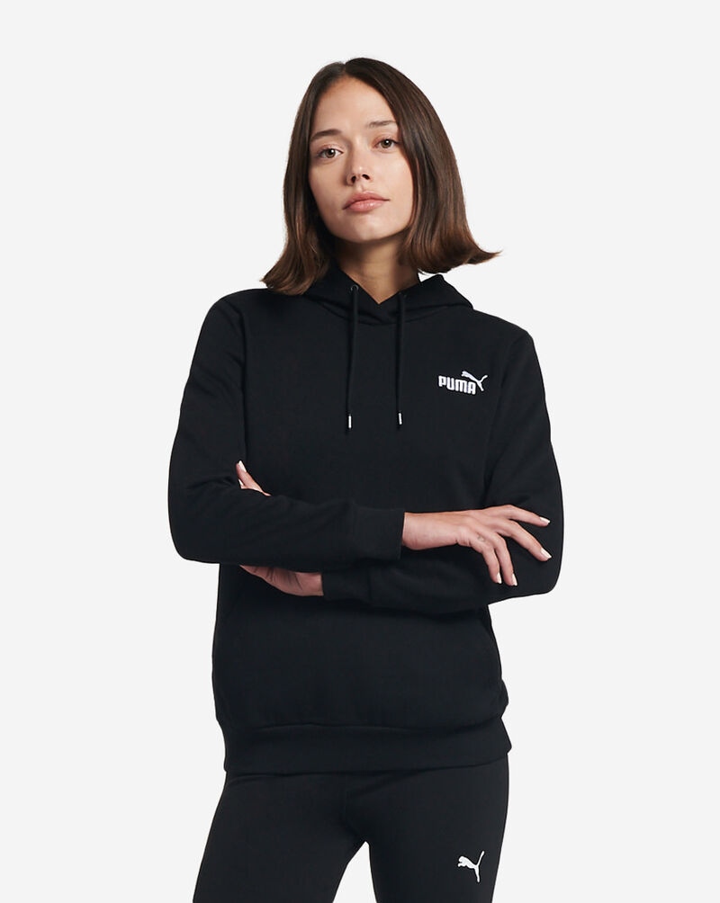 PUMA  Essential Embroidery Logo Hoodie 670004-01 Black 1