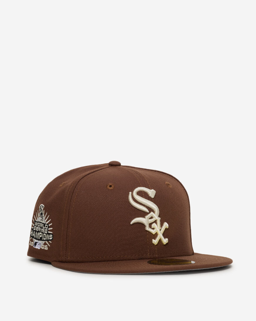 Shop New Era 59Fifty Chicago White Sox Fitted Hat 70958580 brown